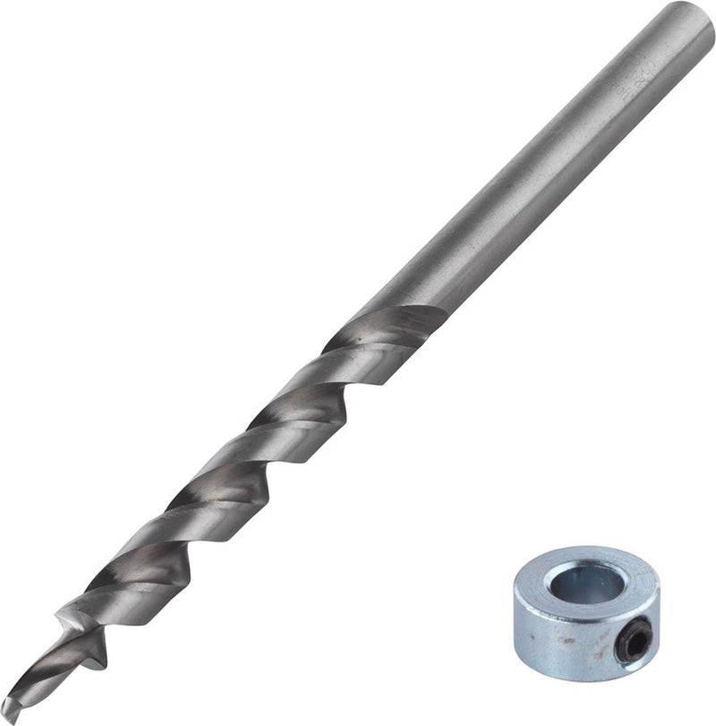 Wolfcraft - juego de brocas escalonadas para plantilla encubierta de 9,5 mm - incl. tope de profundidad - 2933000