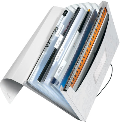 Cartella progetti Leitz wow pp - con 6 scomparti - bianca