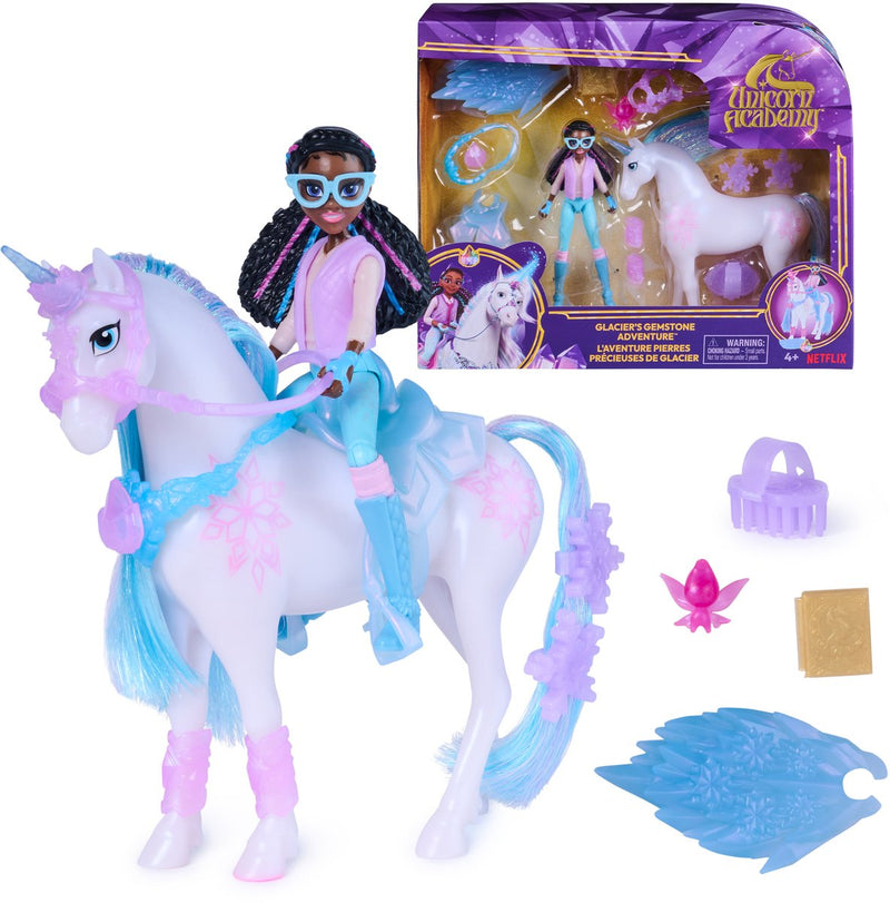 La aventura de piedras preciosas del glaciar Unicorn Academy | 2 piezas