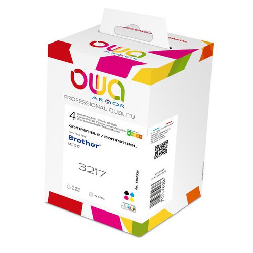 Cartuccia d'inchiostro owa lc3217 multicolore