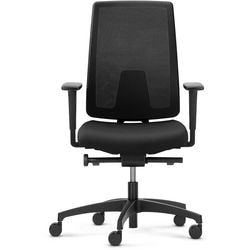 Office chair dauphin indeed synchro tilt 2d armleuning zwart 150 kg id 7056_slp