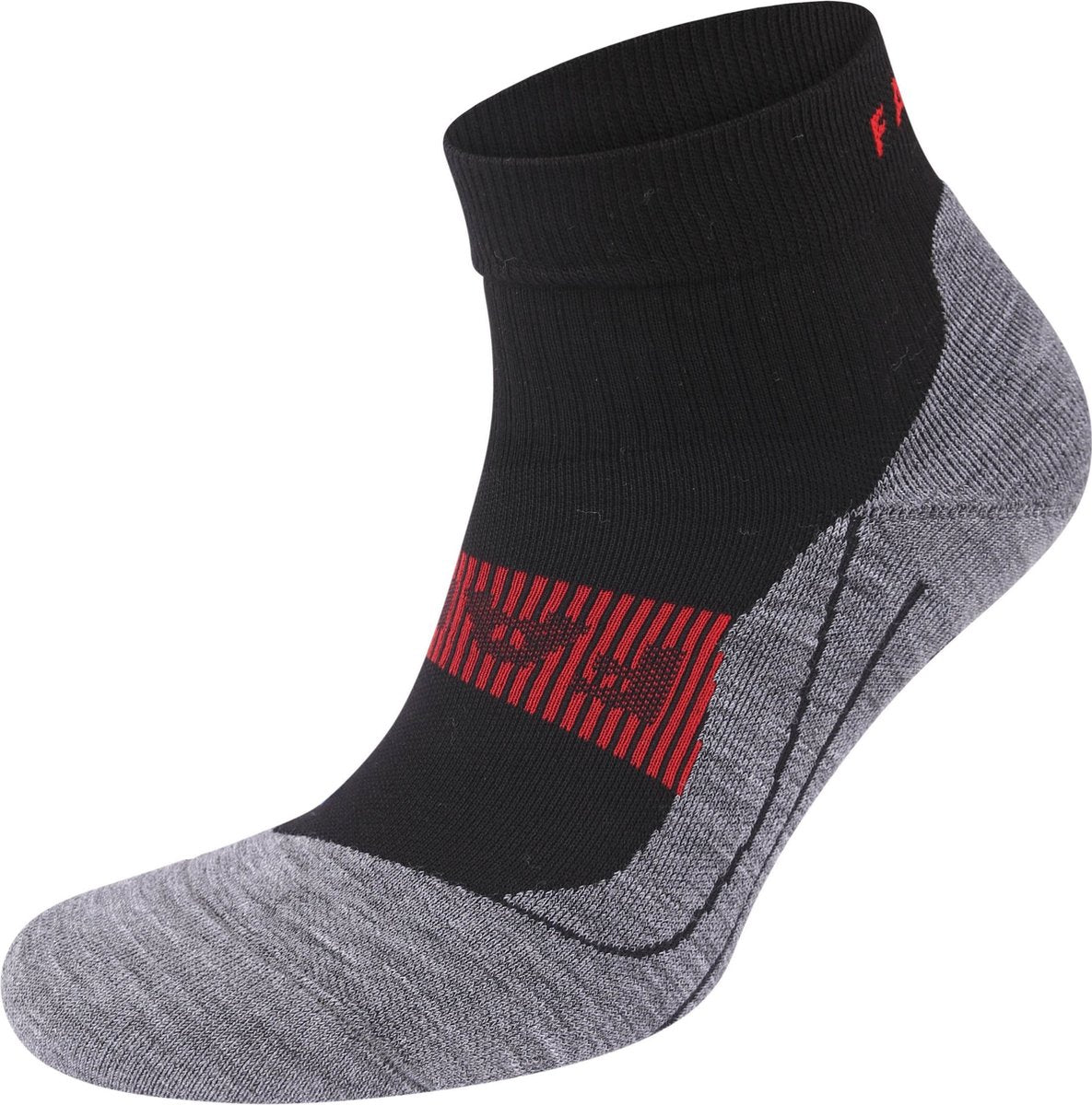 Falke ru4 cool short anti-blaar functioneel materiaal hardloopsokken heren zwart - maat 39-41
