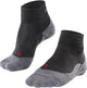 Falke tk5 short anti-blaar dun wol functioneel materiaal wandelsokken dames grijs - maat 39-40