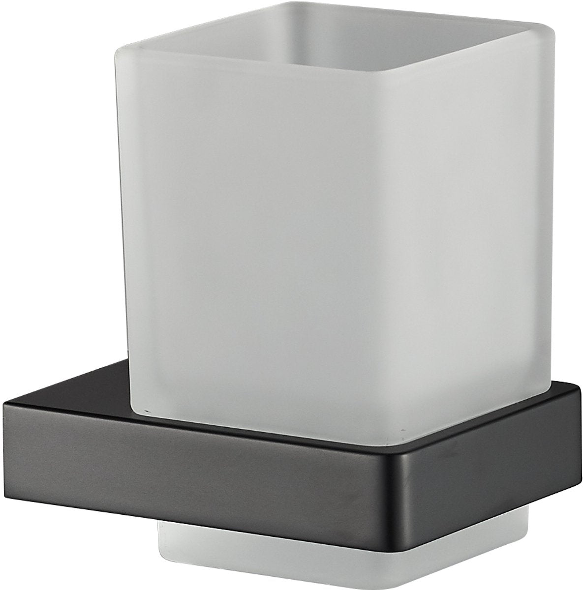 Plieger altea glashouder – bekerhouder badkamer - wandmontage – matzwart