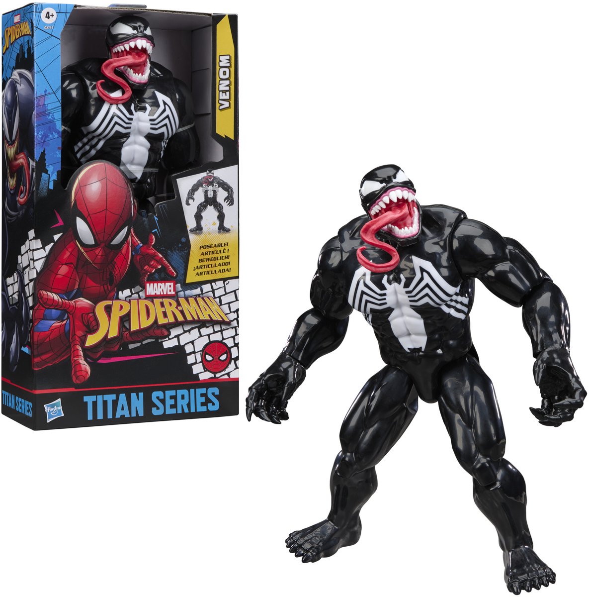 Action figure Hasbro Venom Spider-Man classico giocattolo deluxe.