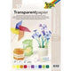Knutselpapier folia 87409 transparant papier kleurenassortiment