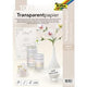 Knutselpapier folia 87400 transparant papier wit