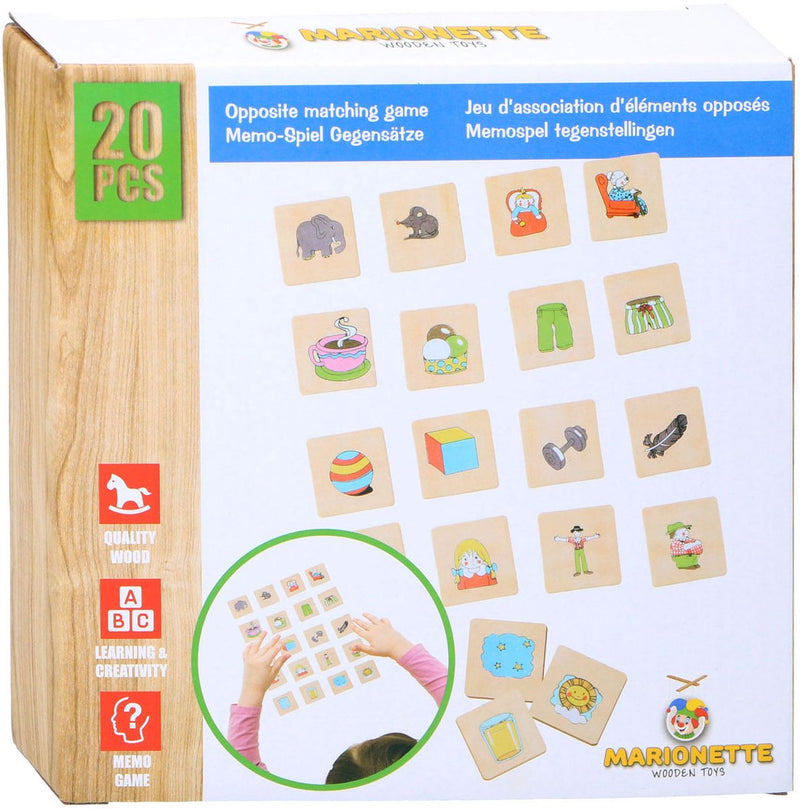 Memo Game Oposition Wood, 20dlg.