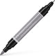 Faber-castell tekenstift - pitt artist pen - duo marker - 272 warmgrijs iii - fc-162272
