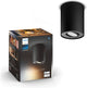 Faretto da superficie Philips Hue pillar - luce bianca calda e fredda - 1 spot - nero - gu10