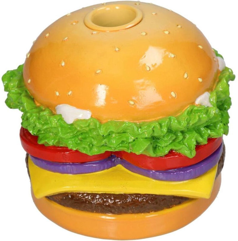 Portavelas colección hd hamburguesa poliresina 12x12x10cm