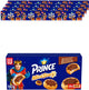 Lu prince ministars koekjes melkchocolade 16 x 187g (5 x 37,4g) - koek voor onderweg - koffie - thee - werk - voorraad - melkchocoladevulling - meeneemverpakking