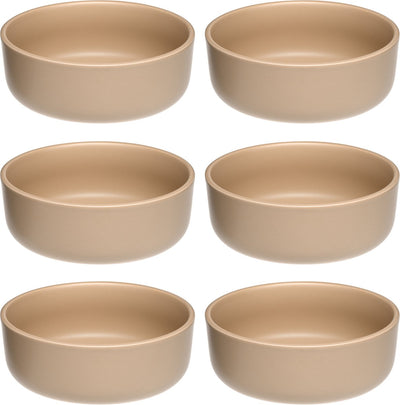 Leonardo roma schaal 16cm abrikoos - set 6