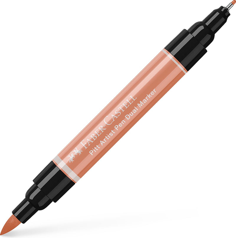 Marcador de dibujo faber-castell - bolígrafo pitt artista - marcador dúo - 189 marrón canela - fc-162189