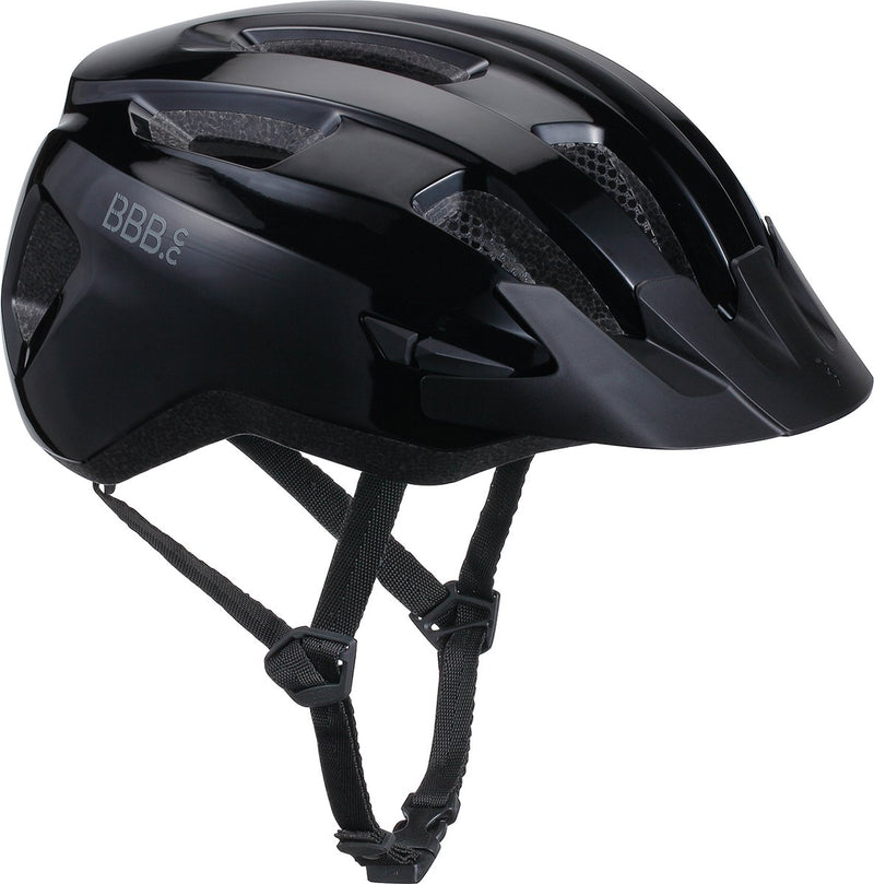 Casco bici da corsa Bbb ciclismo - medio: 52 - 58 cm - ciclismo, bici da città MTB - imbottitura lavabile - con attacco per luce posteriore - casco da bicicletta donna uomo - nero lucido - condor 2.0 bhe-173
