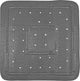 Tappetino doccia antiscivolo Differnz tutus 55x55 cm antracite