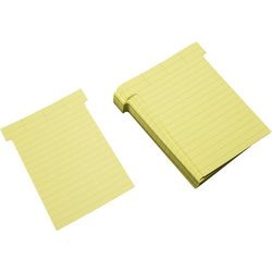 Tarjetas T ultradex anchas amarillas claras
