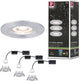 Paulmann LED empotrable nova mini moneda set básico estrella IP44 redondo 65 mm moneda 3x4W 3x310lm 230V 2700K aluminio girado