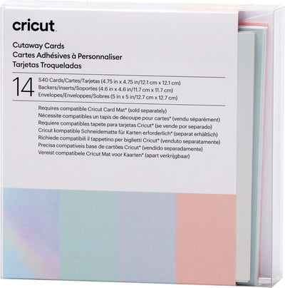 Cricut • cutaway cards pastel r40
