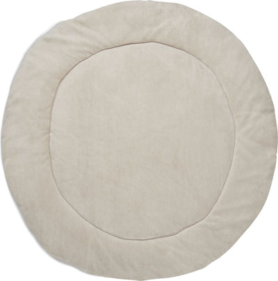 Jollein - boxkleed rond (nougat) - basic knit - katoen - speelkleed baby - 95cm