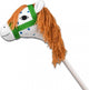 Micki Pippi Cavallo da passeggio Calzelunghe Bianco