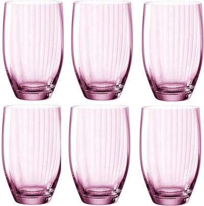Bicchiere da long drink Leonardo poesia rosé da 460 ml - set da 6