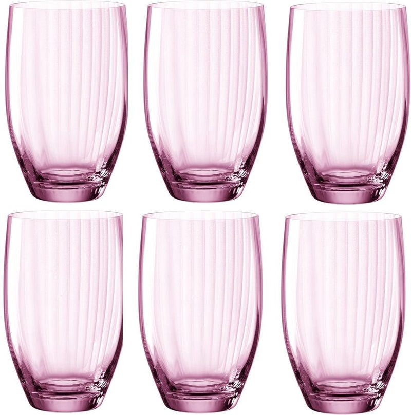 Leonardo poesia longdrinkglas 460ml rosé - set 6