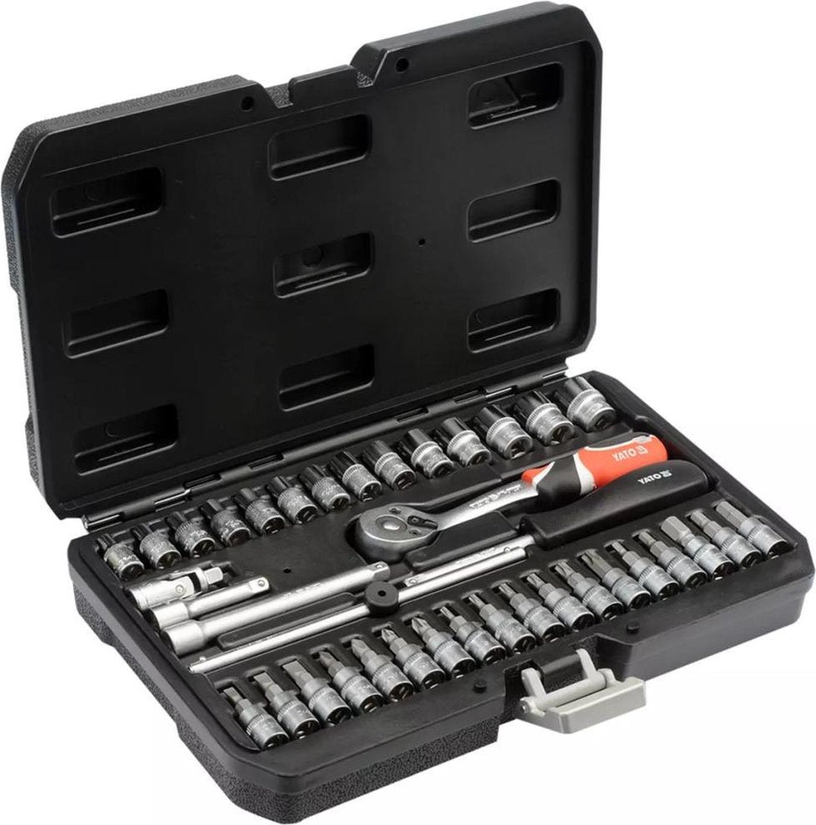 Set di attrezzi Yato 38 pezzi in metallo nero yt-14471