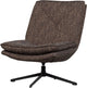 Sillón giratorio Woood milaro - poliéster - marrón melange - 88x75x94