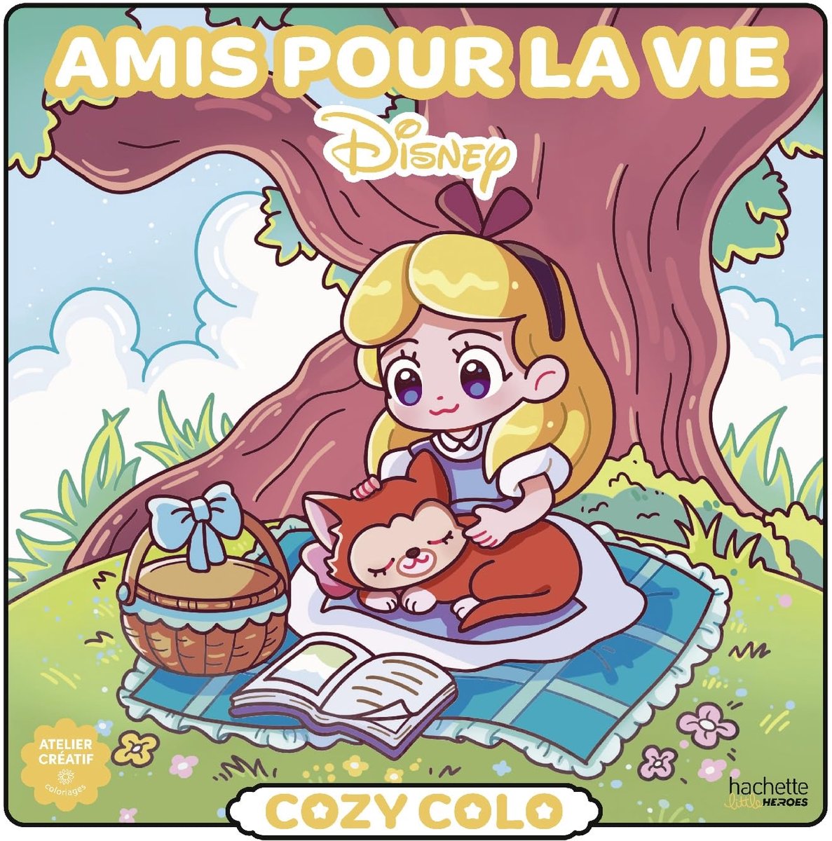 Hachette heroes atelier créatif disney cosy colo disney - amis pour la vie - hachette - libro para colorear para adultos