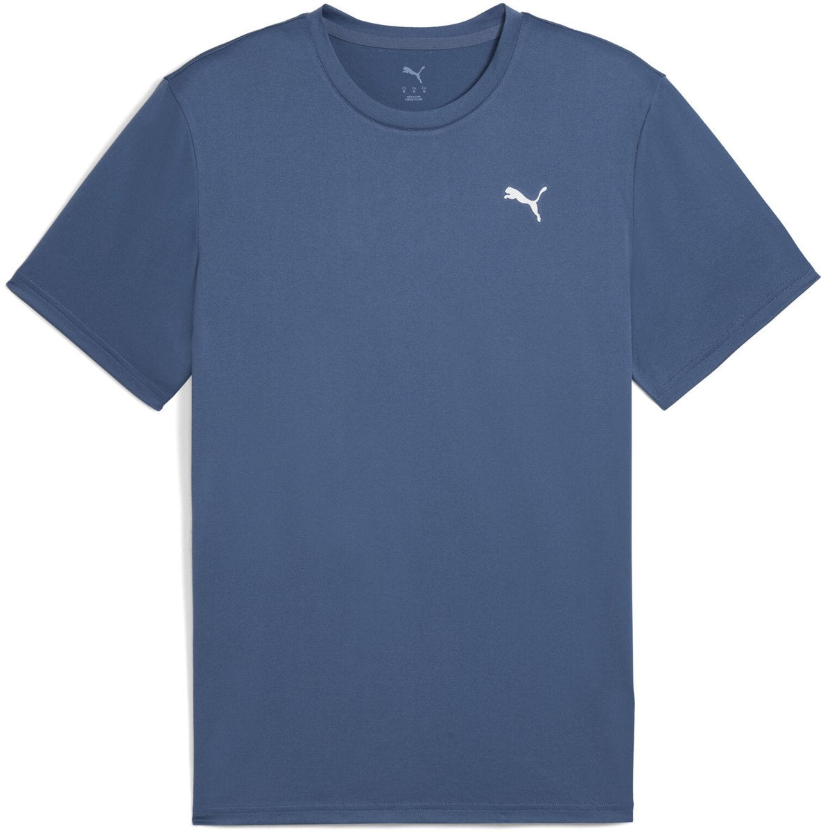 Puma m tad essentials solid cat tee (lc small cat) heren sportshirt - dark indigo