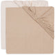 Jollein lenzuolo con angoli per letto - 70 75x140 150 cm - jersey - rosa canina cipria - 2 pezzi