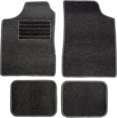 Set tappetini per auto Carpoint Semi-Fit C nero grafite 4 pezzi