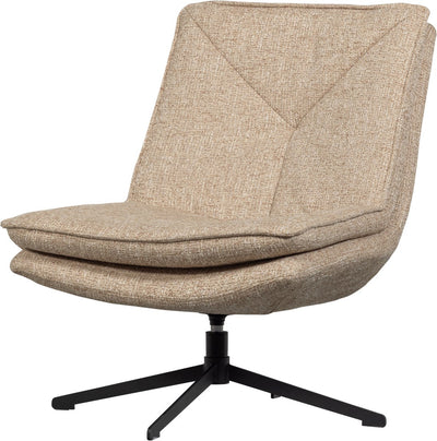 Poltroncina girevole Woood milaro - poliestere - melange naturale - 88x75x94