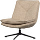 Sillón giratorio Woood milaro - poliéster - melange natural - 88x75x94