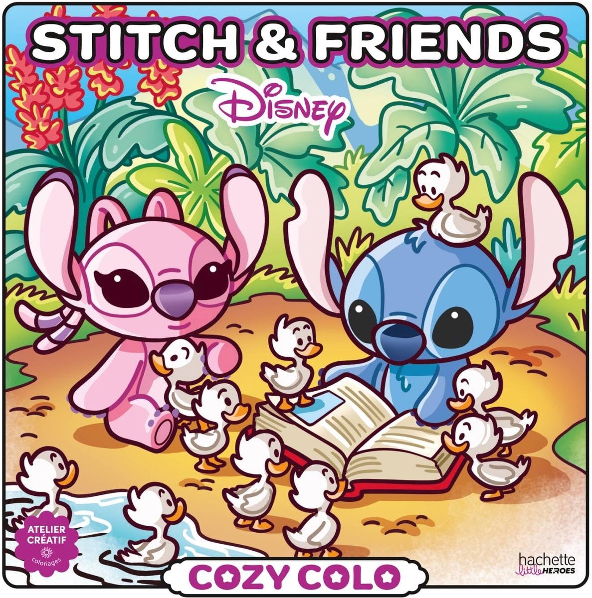 Hachette eroi accoglienti colo - Stitch Friends - Hachette - libro da colorare per adulti