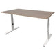 Bureau schaffenburg lin-pl128-havw-m25 spaanplaat, metaal multikleur