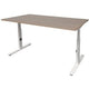 Bureau schaffenburg lin-pl148-havw-m25 spaanplaat, metaal multikleur