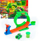 Hot Wheels Monster Trucks Muted Chaos Looping Challenge - Set da gioco con camion giocattolo Wreckin' Wolf e melma