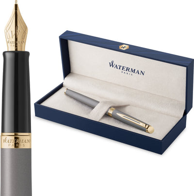 Waterman hemisphère fountain pen | the subtle version | stone gray | stainless steel medium nib | with gift box