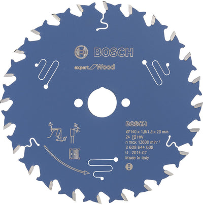 Accesorios Bosch hoja de sierra circular expert para madera 140x20x1,8 1,3x24 t - 2608644008