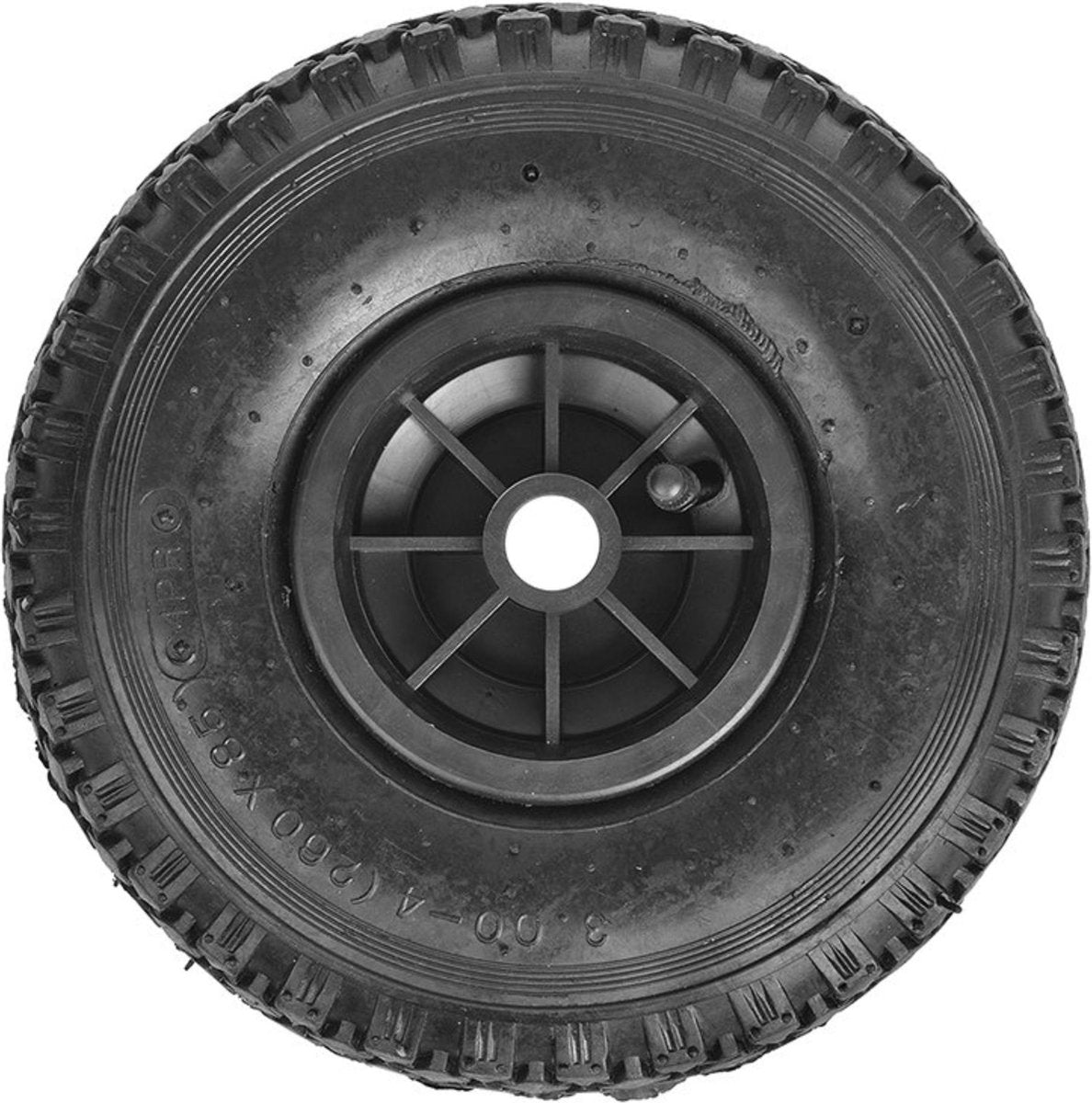 Neumático de rueda delantera Proplus - llanta de plástico - neumático - ø 260 mm - capacidad de carga 150 kg - negro