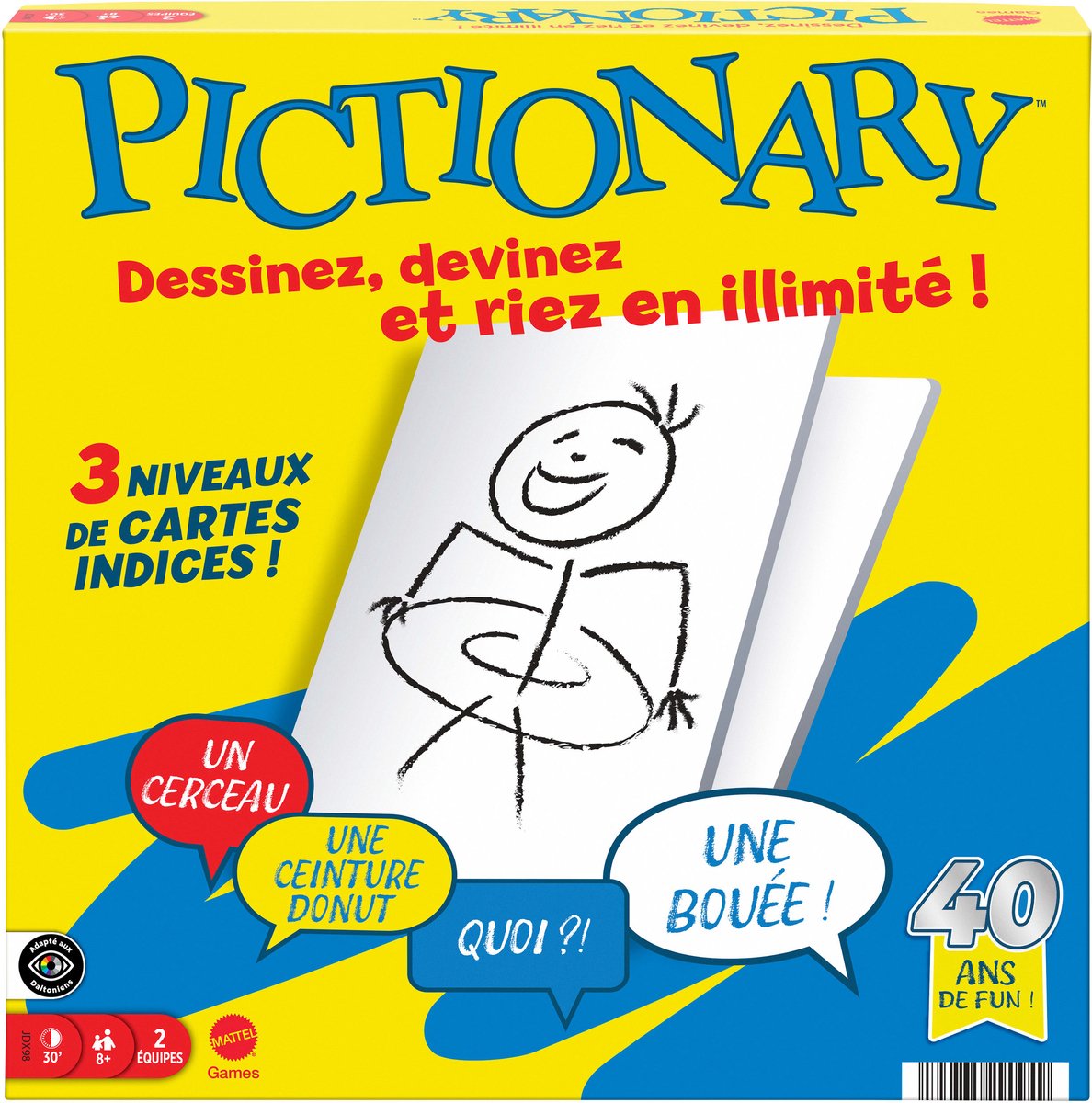 Pictionary dei giochi Mattel - gioco da tavolo - edizione francese