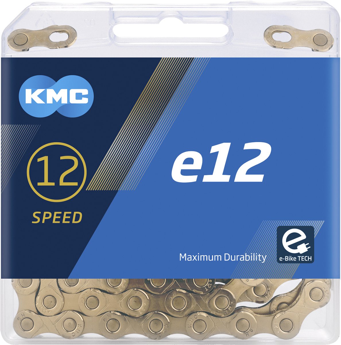 KMC Kitting E12 TI-NI Gold, 1 2x11 128, 130 collegamenti, pin da 5,2 mm, 12 velocità