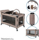 Titanium baby titaniumbaby campingbed solid emma lush taupe inclusief verschoontafel|speelboog|klamboe bodemverhoger