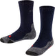 Falke tk2 anti-blaar dik wol functioneel materiaal wandelsokken kinderen blauw - maat 31-34