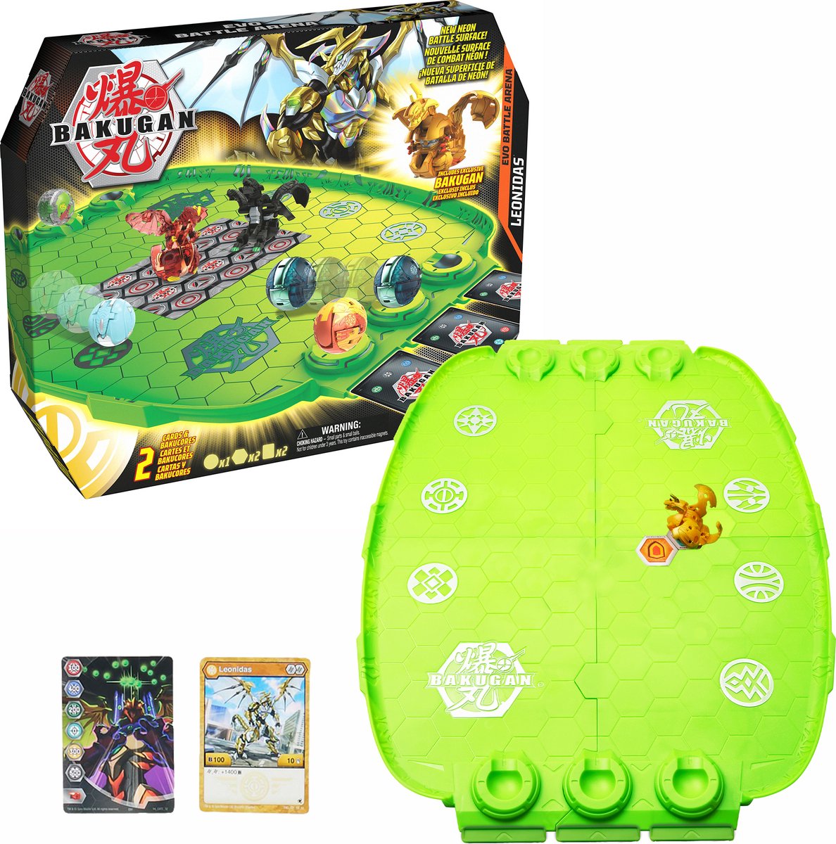 Bakugan evolutions - evo battle arena - with unique leonidas