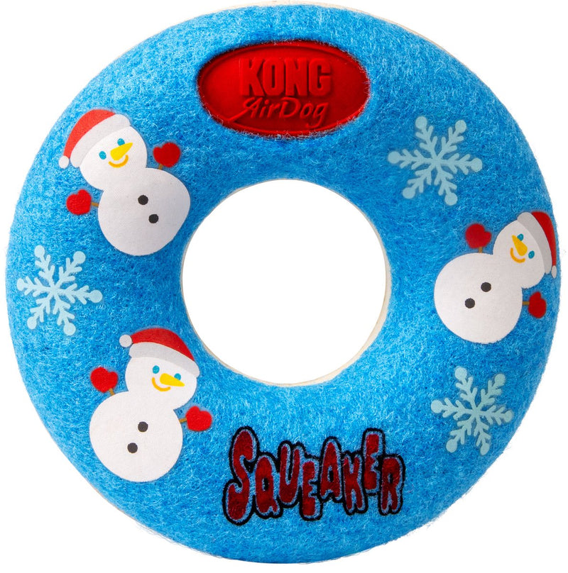 Kong - donut de aire navideño para perros - 12x12x3 cm