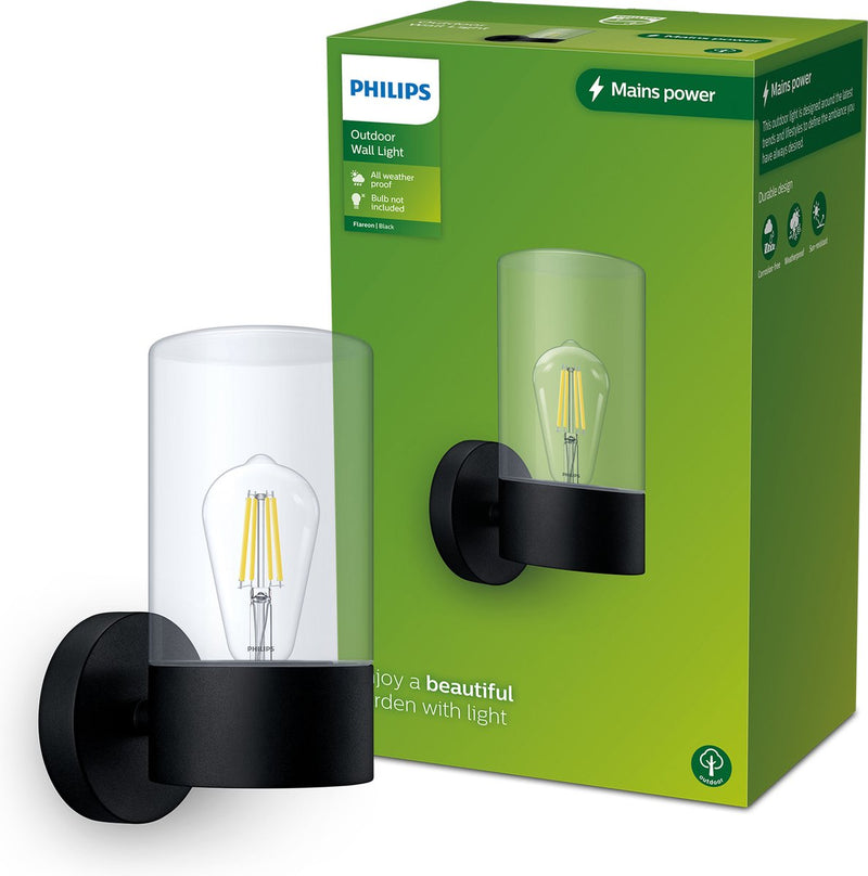Lampada da parete Philips LED Philips Flareon - nera - E27