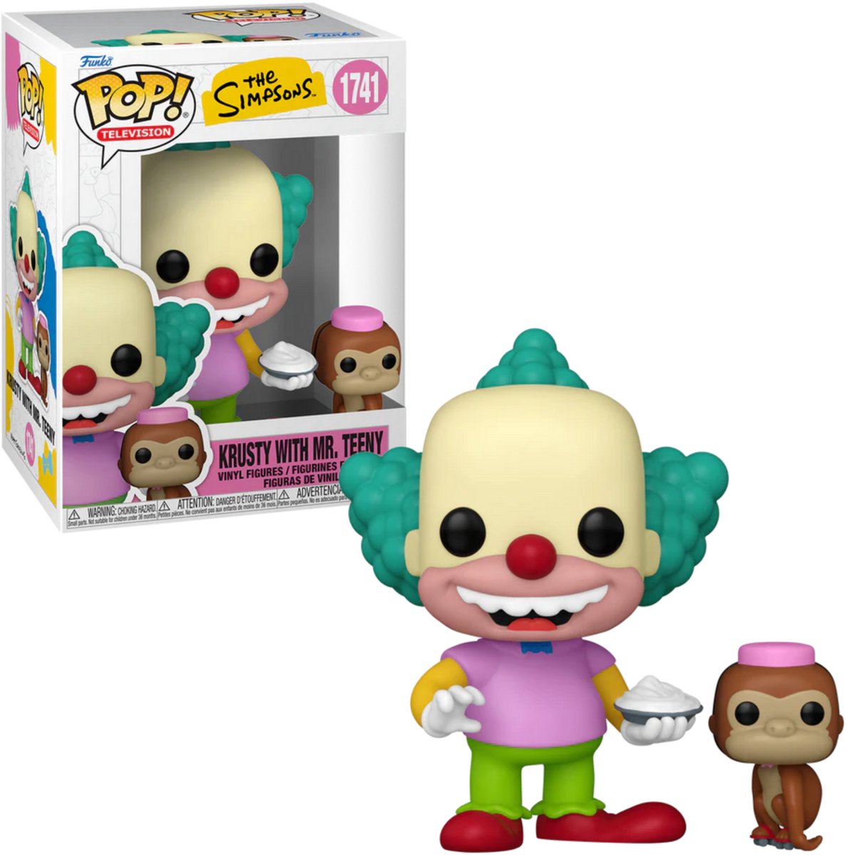 The simpsons krusty with mr. teeny vinylfiguur 1741 unisex funko pop! - neutraal - standard